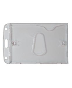 Clear ID Card Holder - Portrait - Purple Moon 1